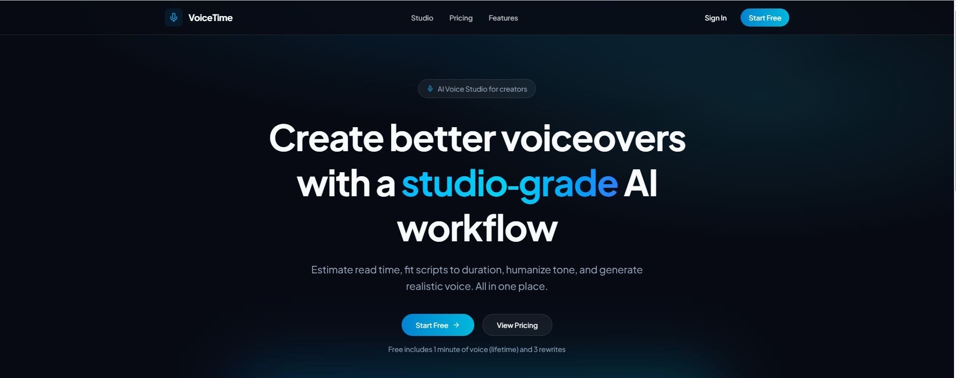 Média Temps vocal - Timer de script, humaniseur et générateur de voix. 1