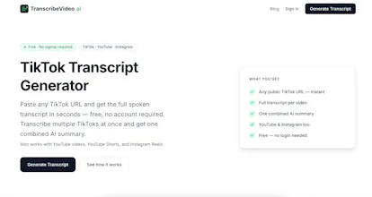 TranscribeVideo.ai gallery image