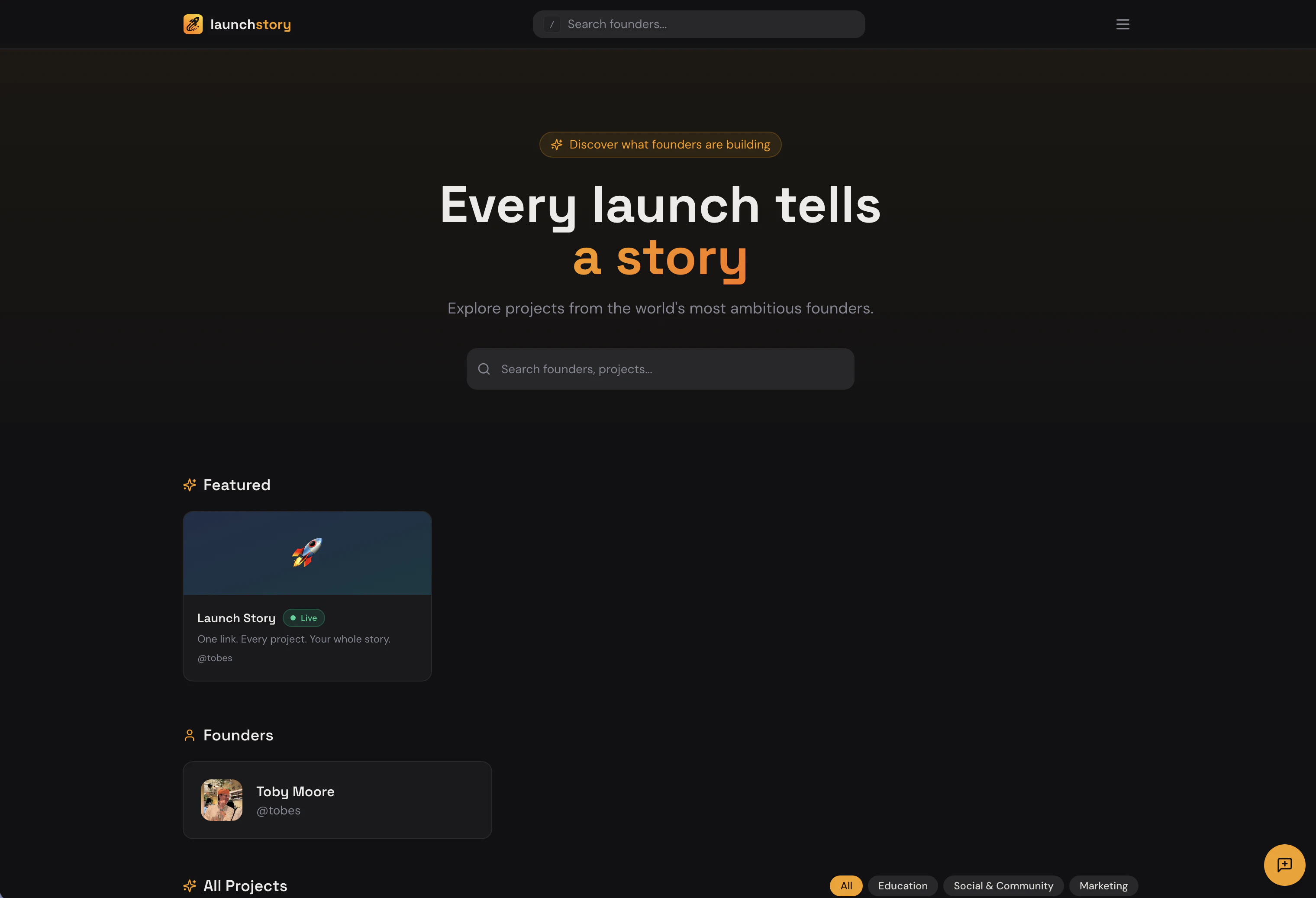 launchstory screenshot 1