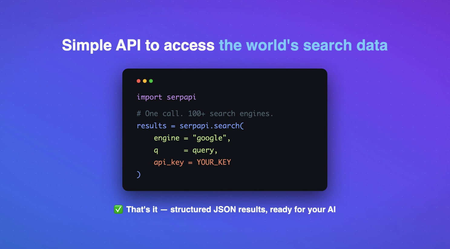 SerpApi for AI Apps and Agents gallery image