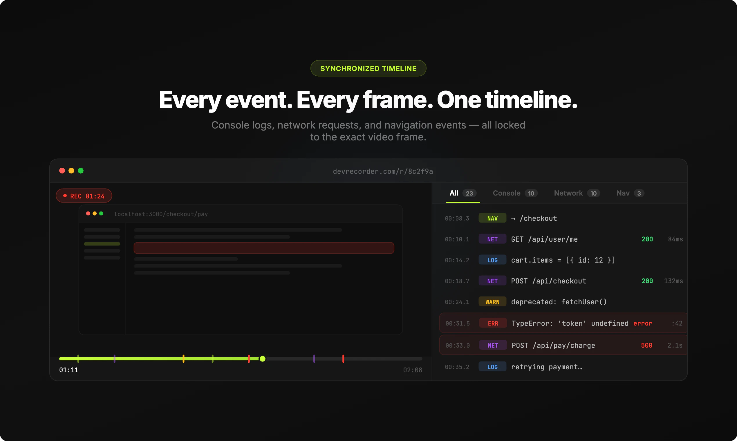 DevRecorder screenshot 2