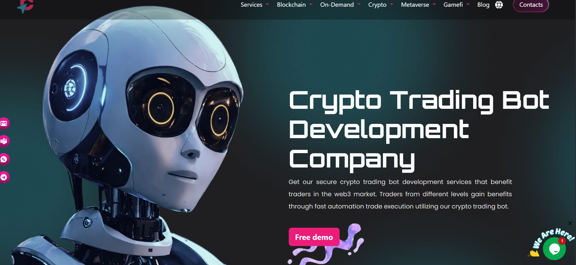 Crypto Trading Bot Development Company - Main product screenshot demonstrating key features and user interface