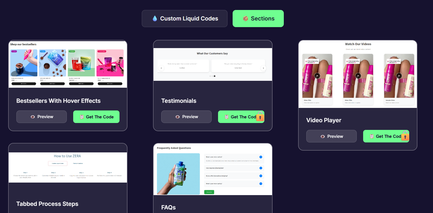 Qualunque cosa - Aggiungi sezioni Shopify personalizzabili al tuo negozio con codice 0 media 2
