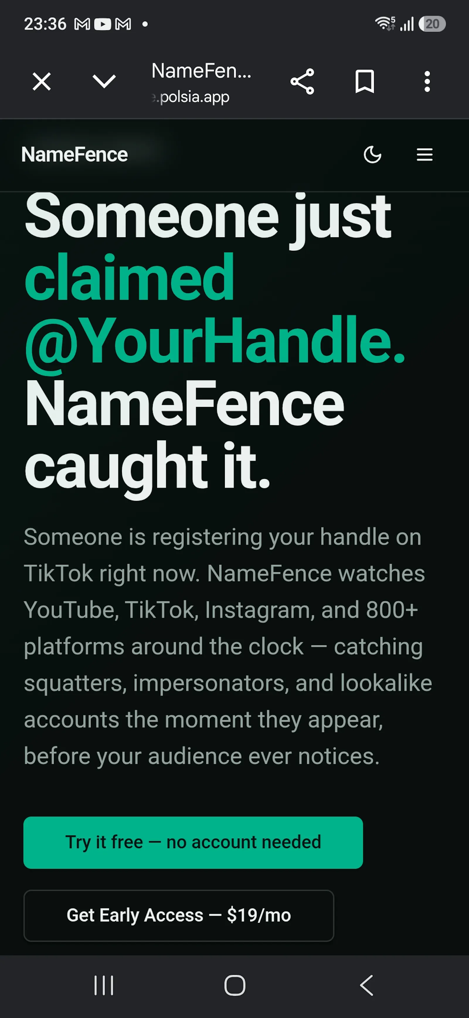 NameFence screenshot 2