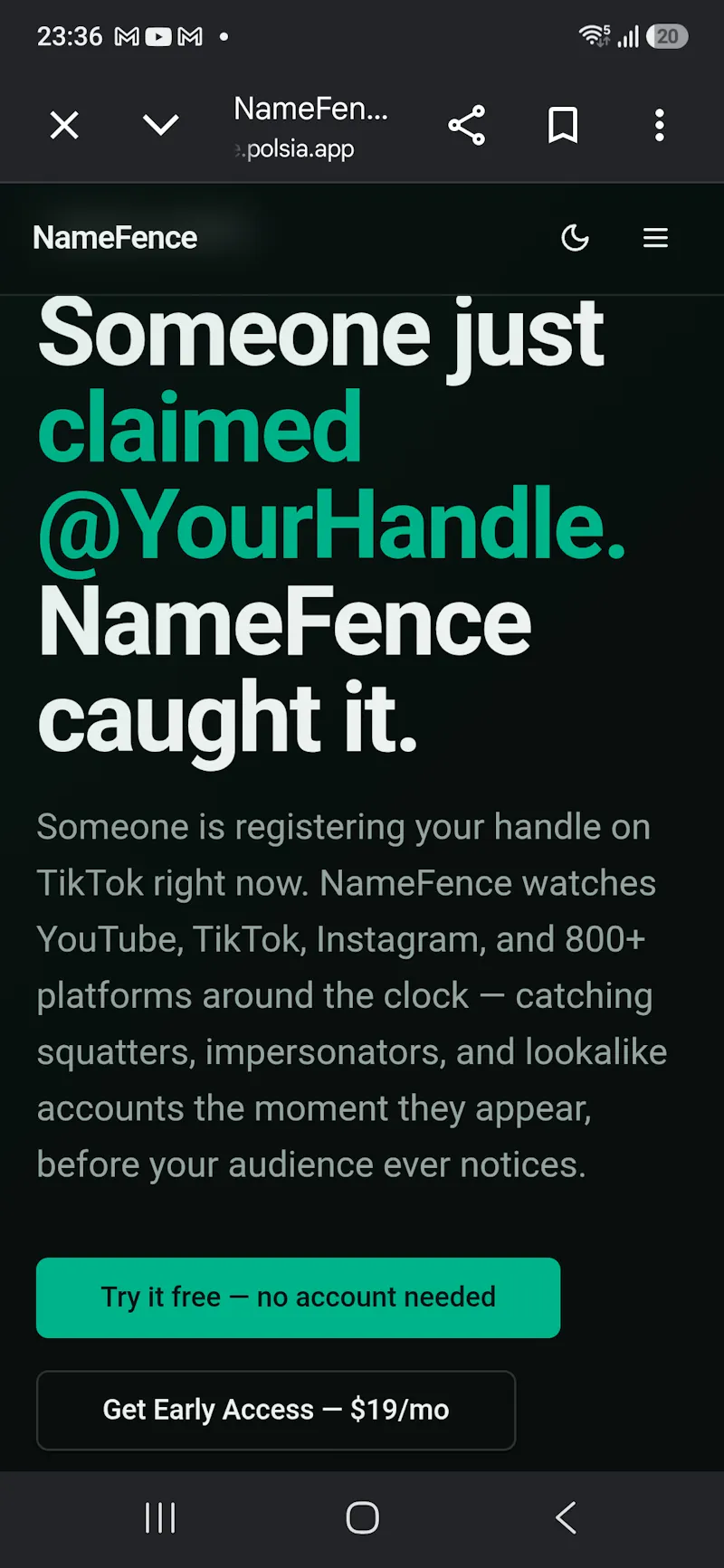 NameFence screenshot 2