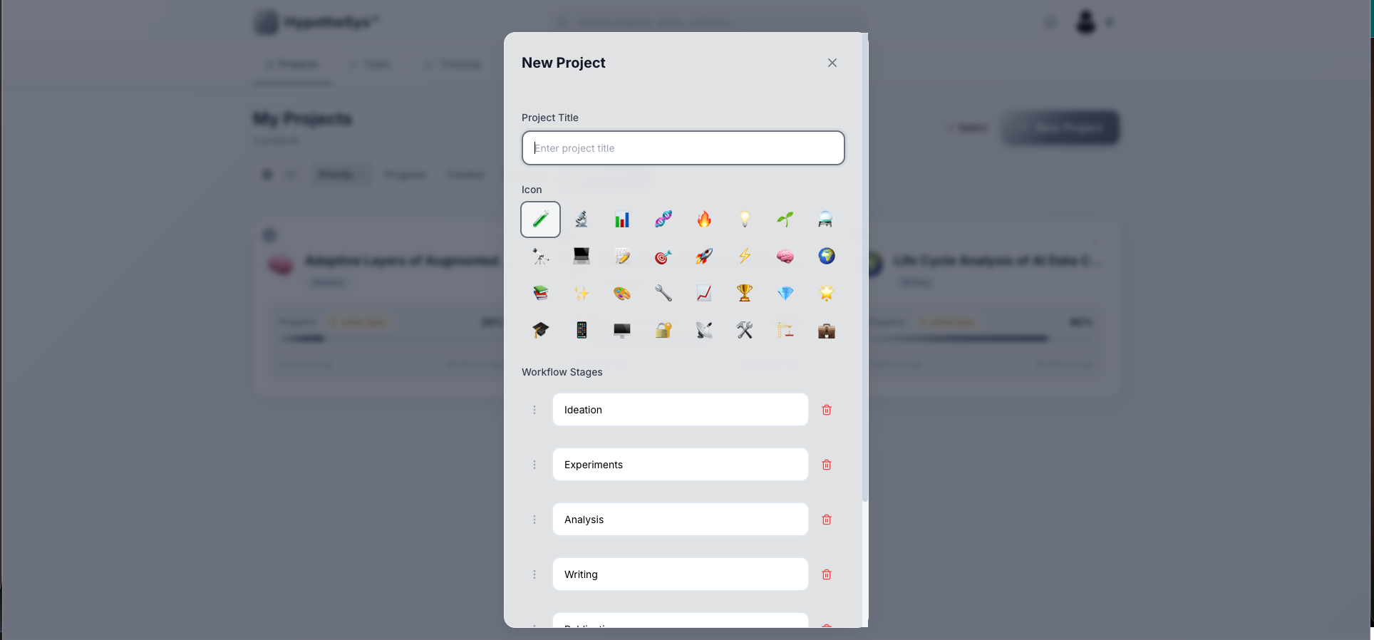 HypotheSys™: Research Project Management gallery image