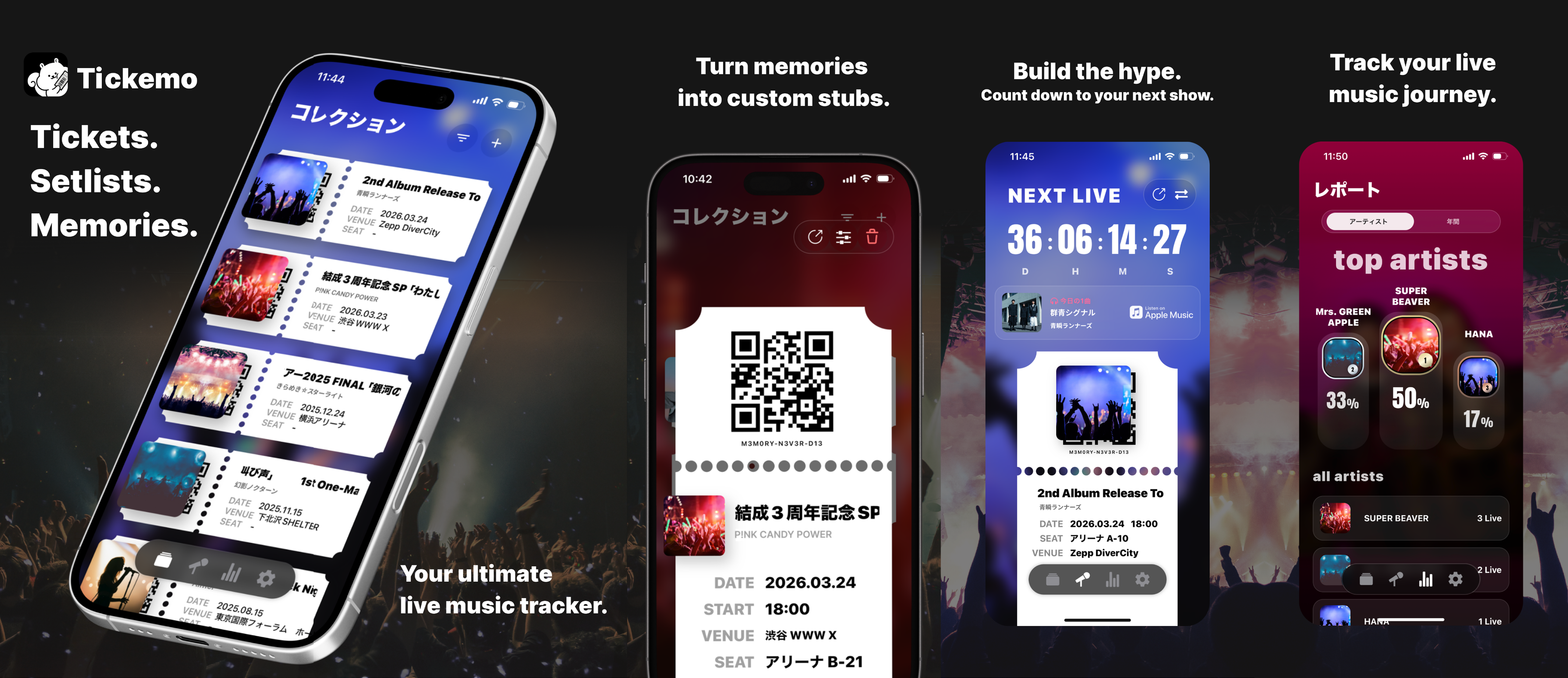 Tickemo - Main product screenshot demonstrating key features and user interface