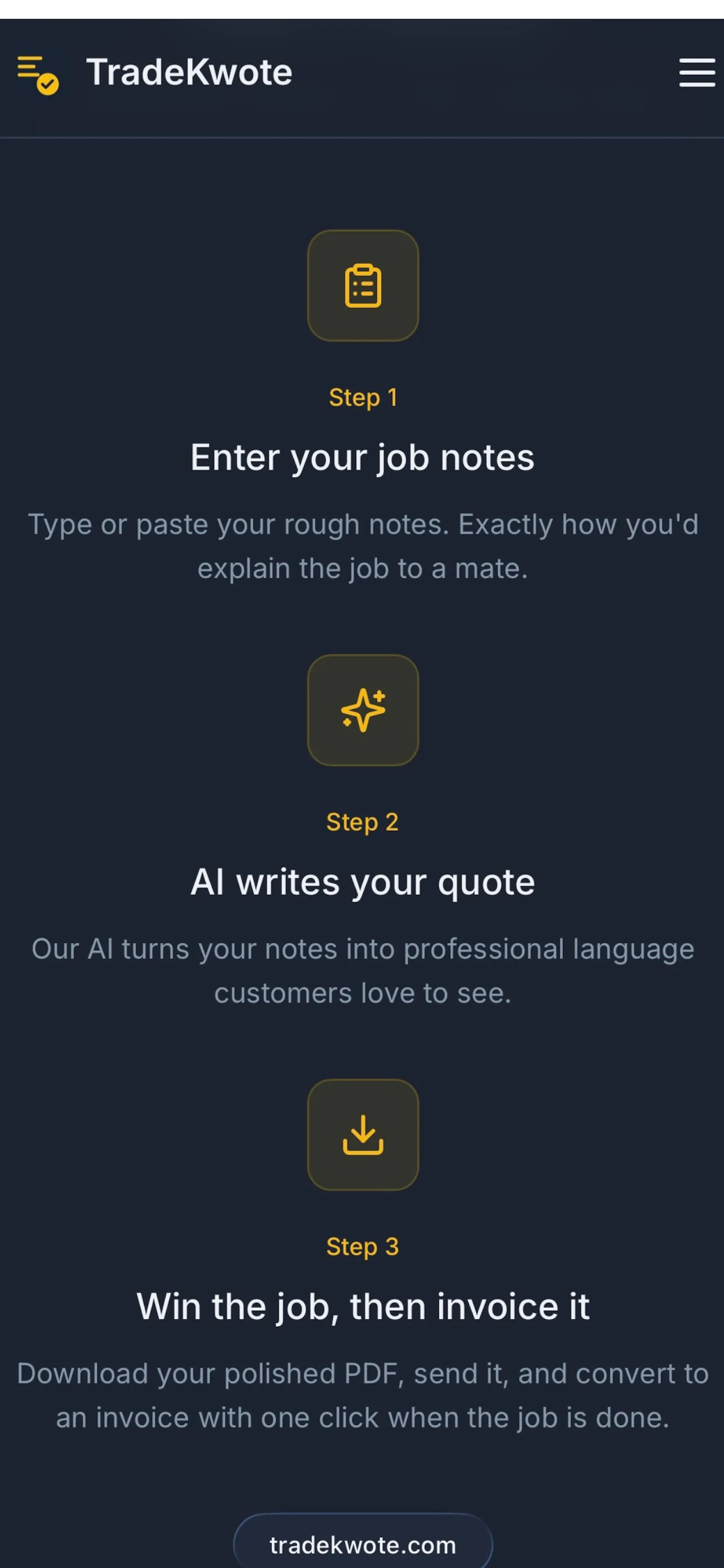 TradeKwote screenshot 3