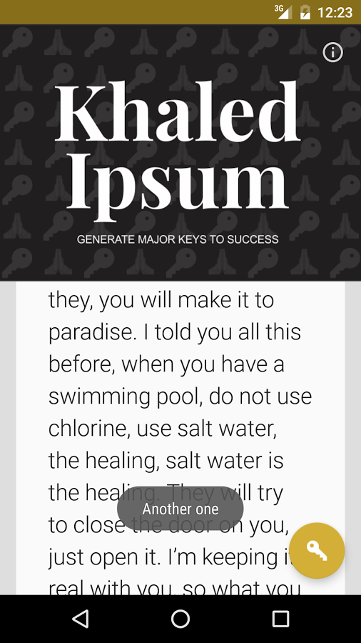 Khaled Ipsum gallery image