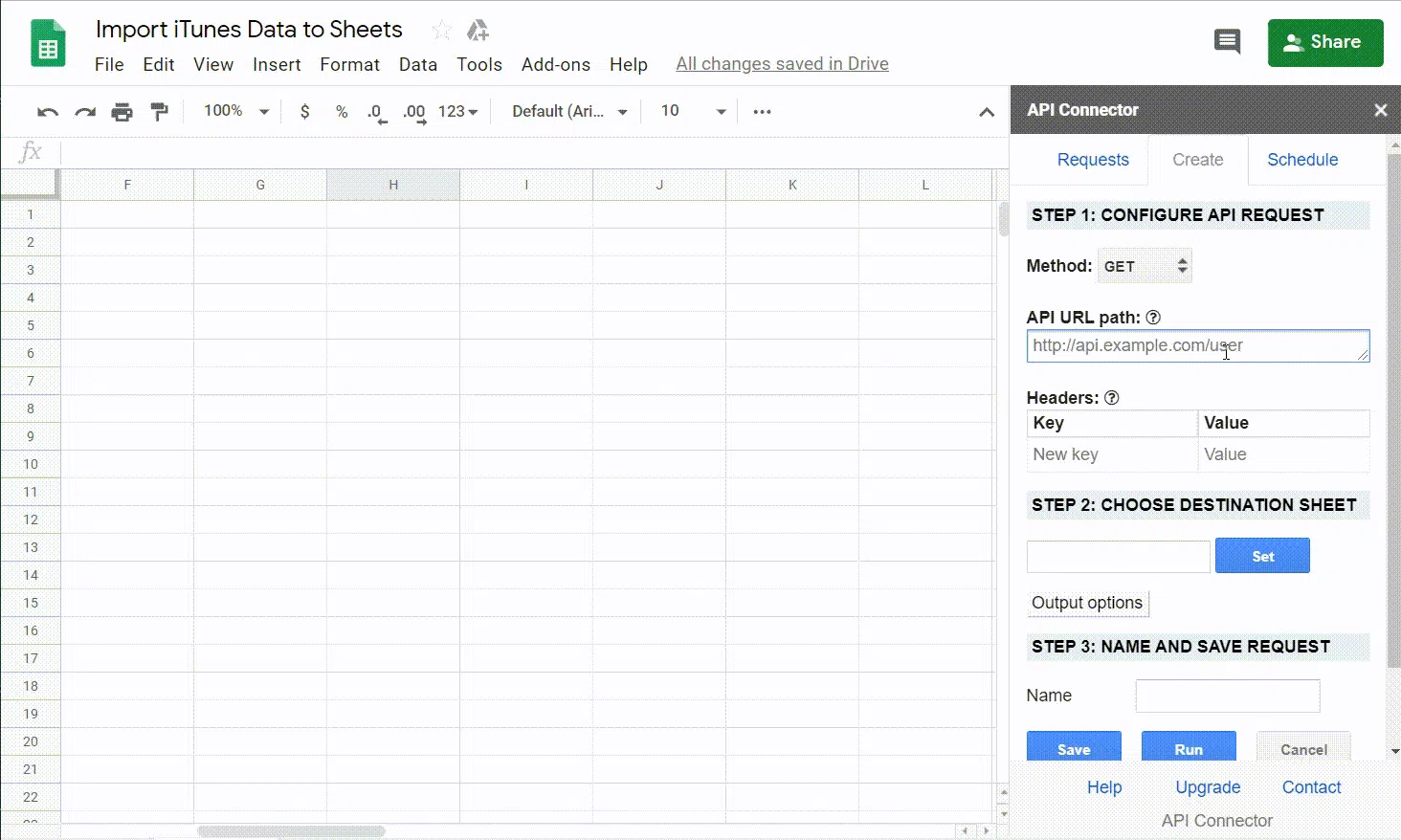 API Connector for Sheets 2.0 Image