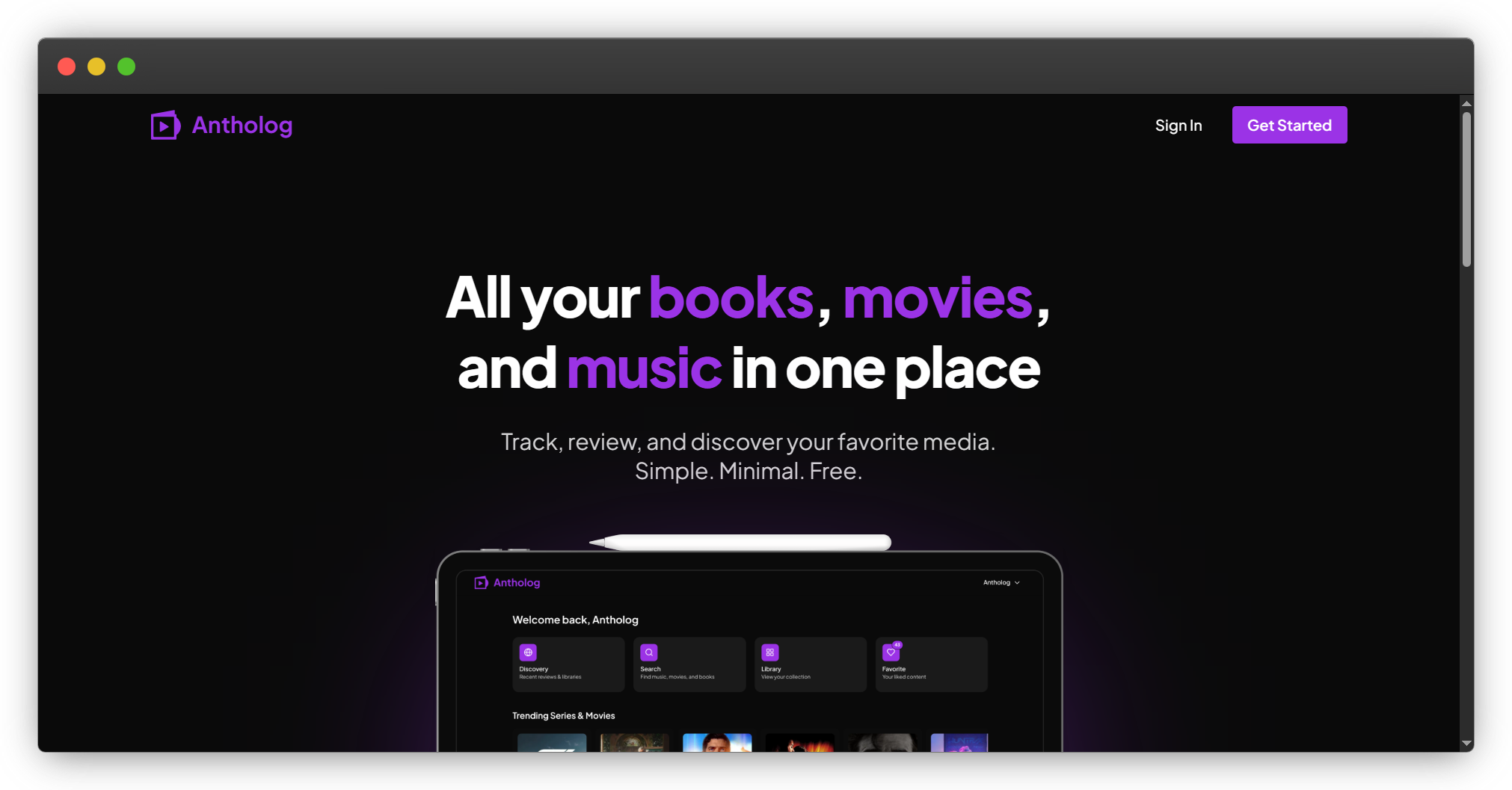 Antholog gallery image