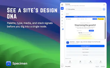 Specimen — Inspect & copy UI gallery image