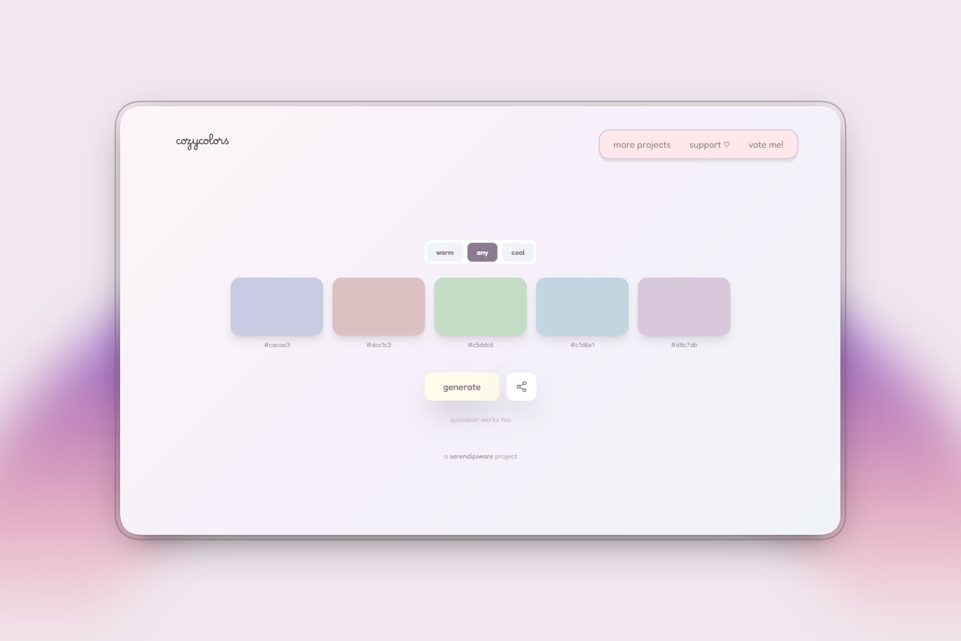 cozy colors gallery image