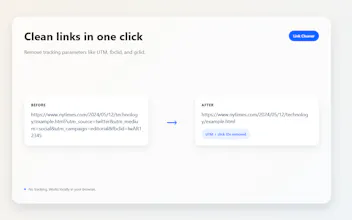 Clean Link (Chrome Extension) gallery image