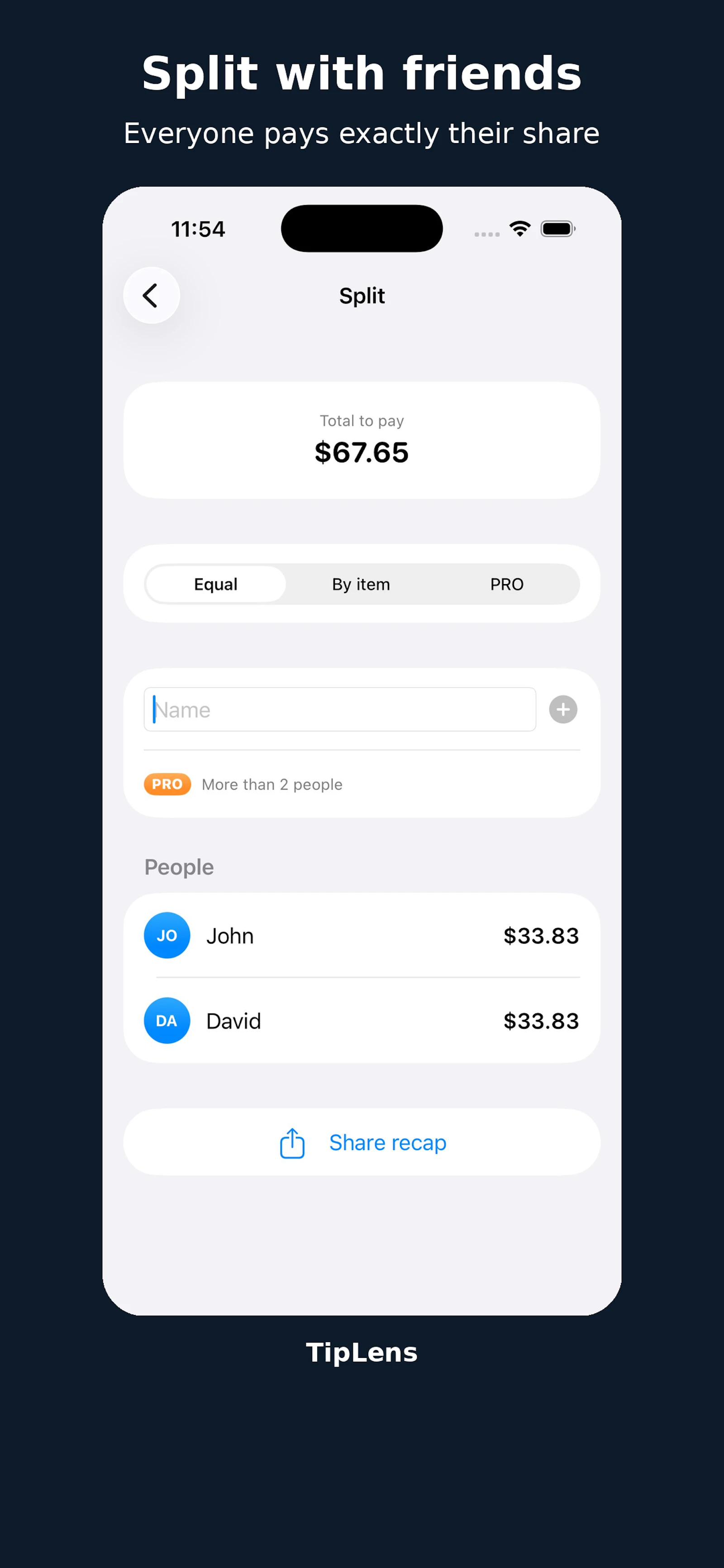 TipLens: Tip & Bill Calculator screenshot 3
