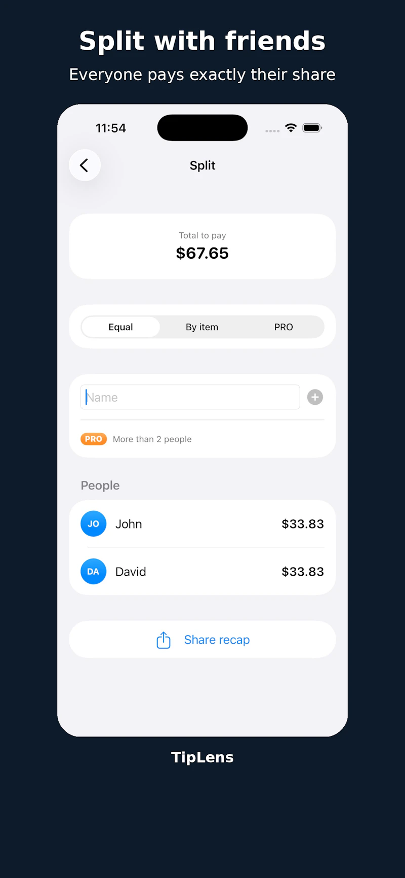 TipLens: Tip & Bill Calculator screenshot 3