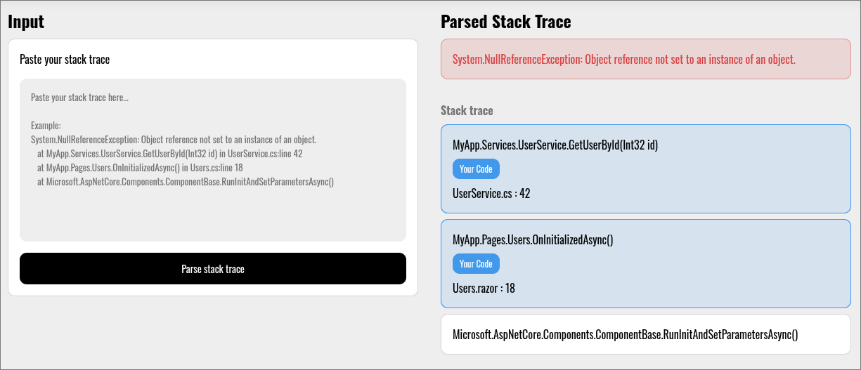 TraceLens - Main product screenshot demonstrating key features and user interface