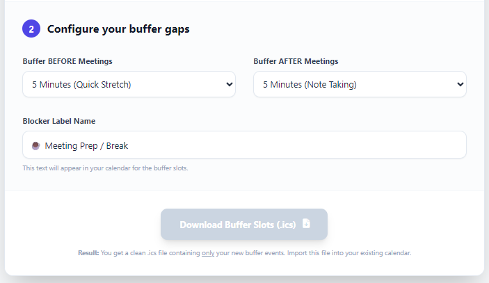 MeetingBuffer.com gallery image