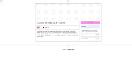 Google Sheets Edit Tracker gallery image