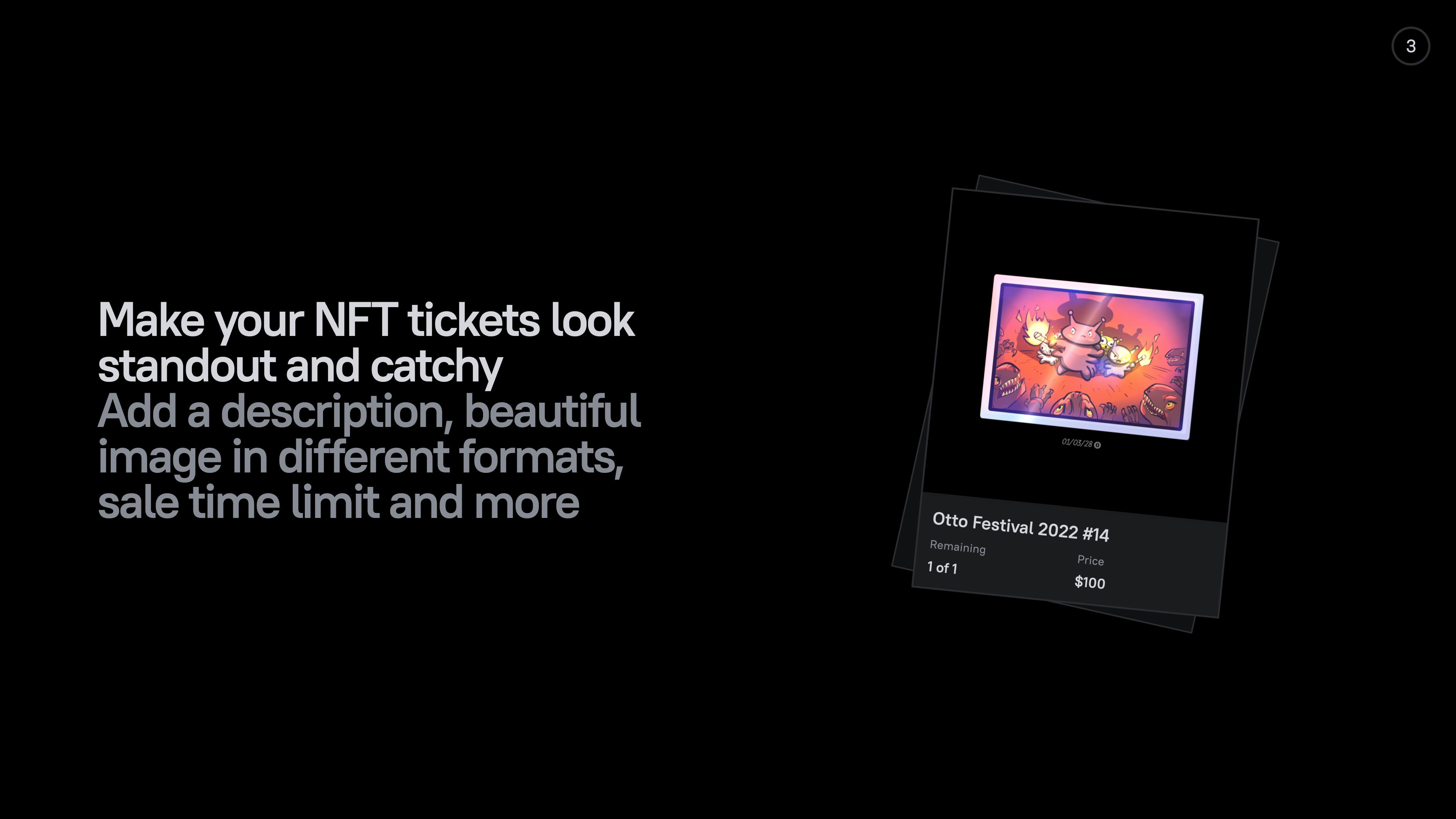 Tiket Oaziz NFT media 3