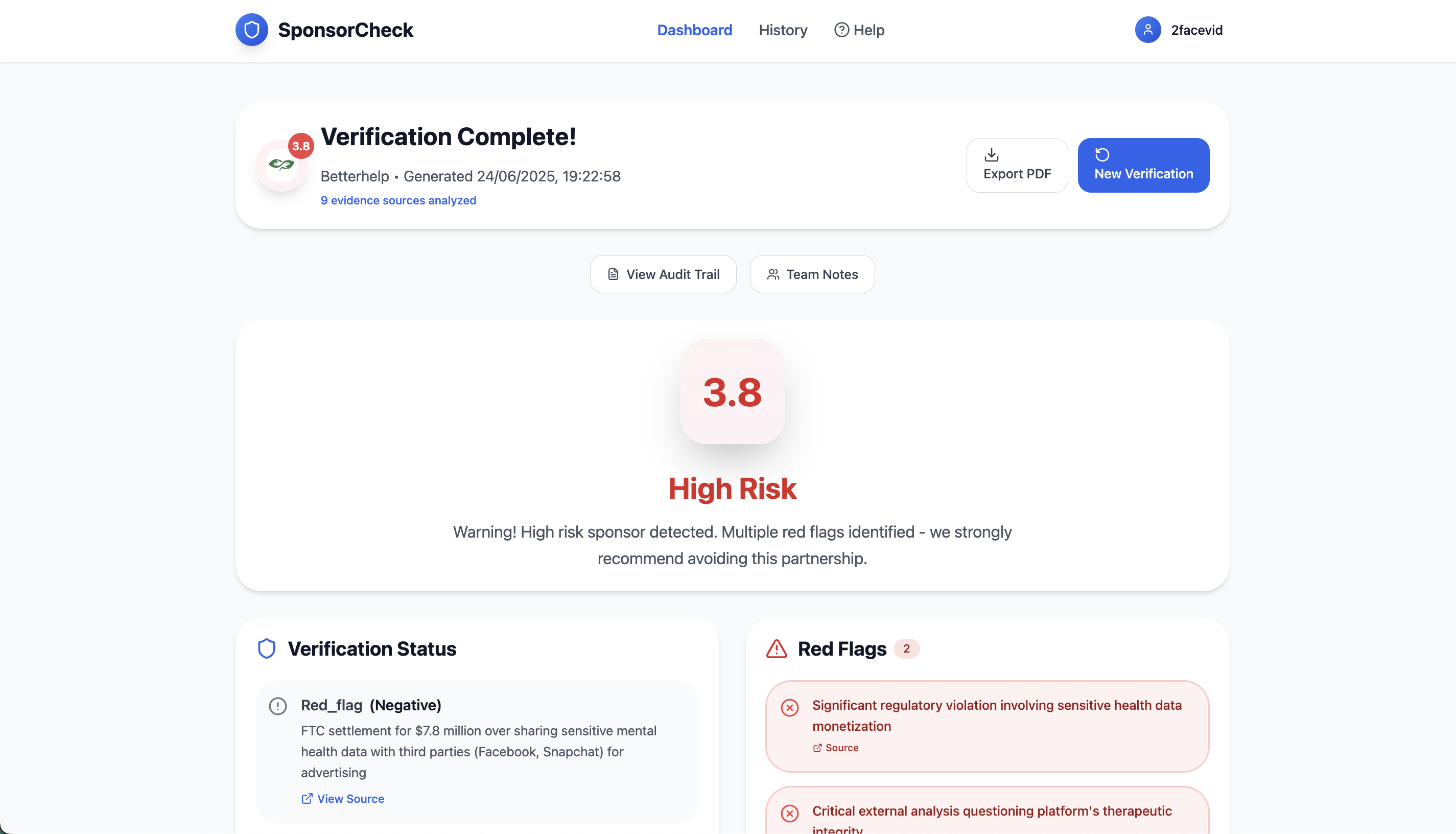 YouTube Sponsorship Verification - Protect your channel from scams with AI-powered verification media 4