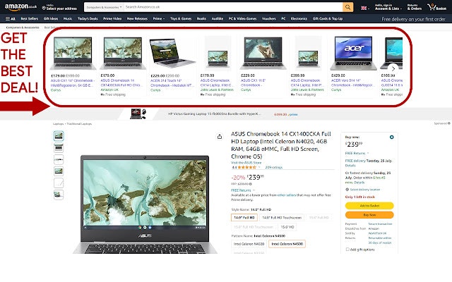 Comparehero: Amazon Prijsvergelijking media 4