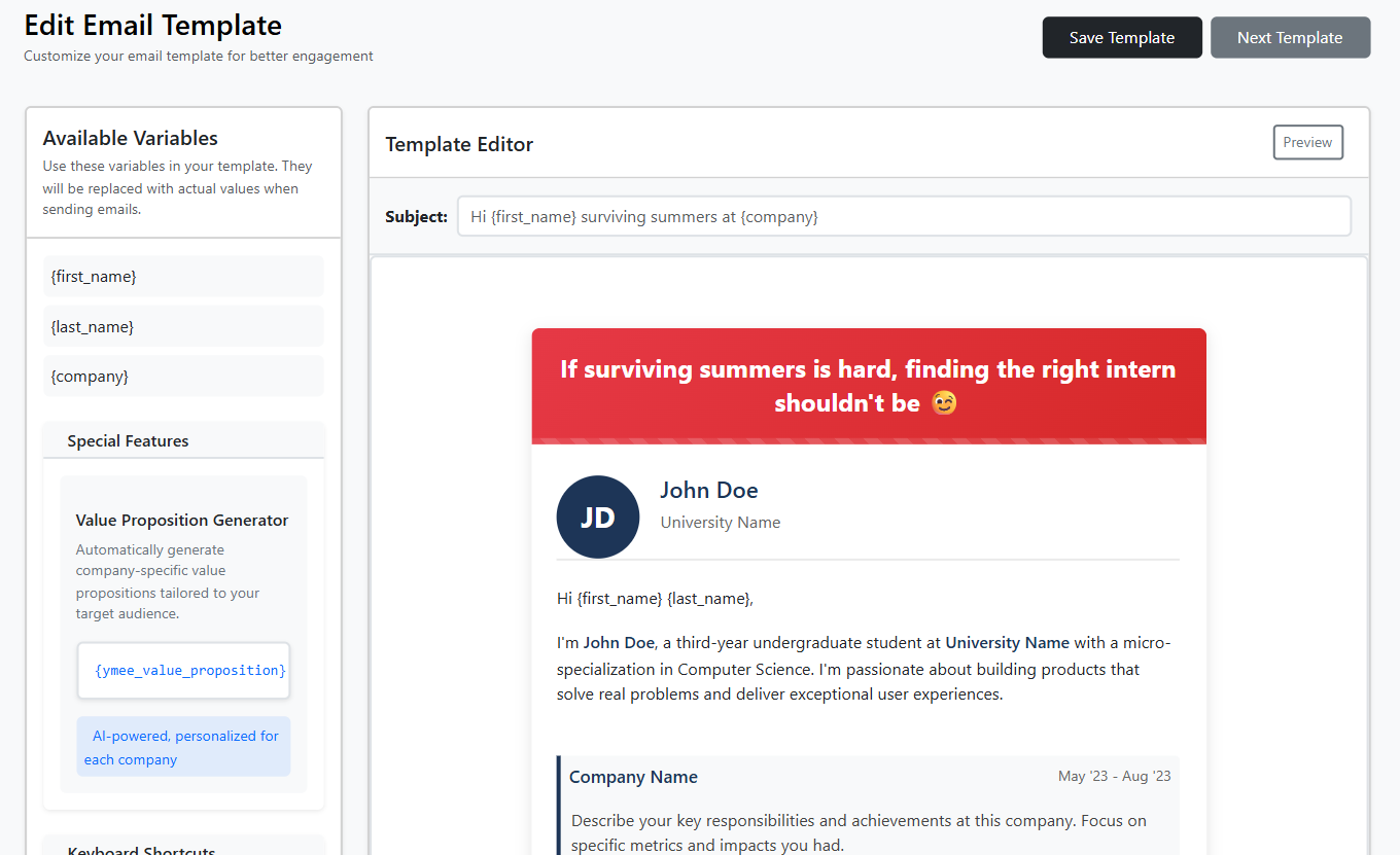 Mídia 4 de Ymee - Extenção inteligente de e -mail que o faz notado