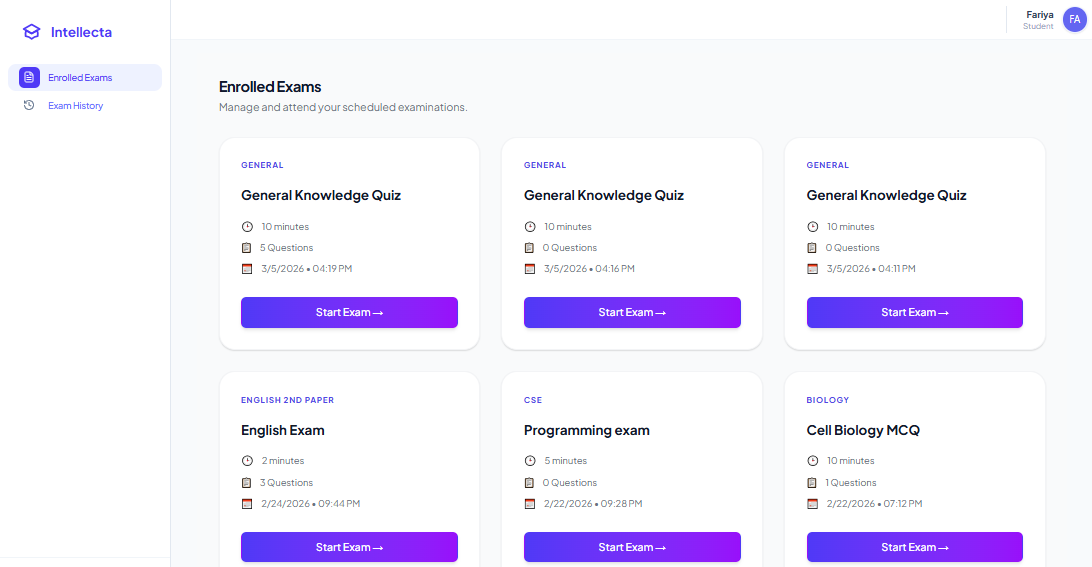 Intellecta-MCQ&Online ExaminationSystem gallery image