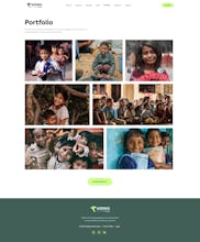 Donation nonprofit website template gallery image