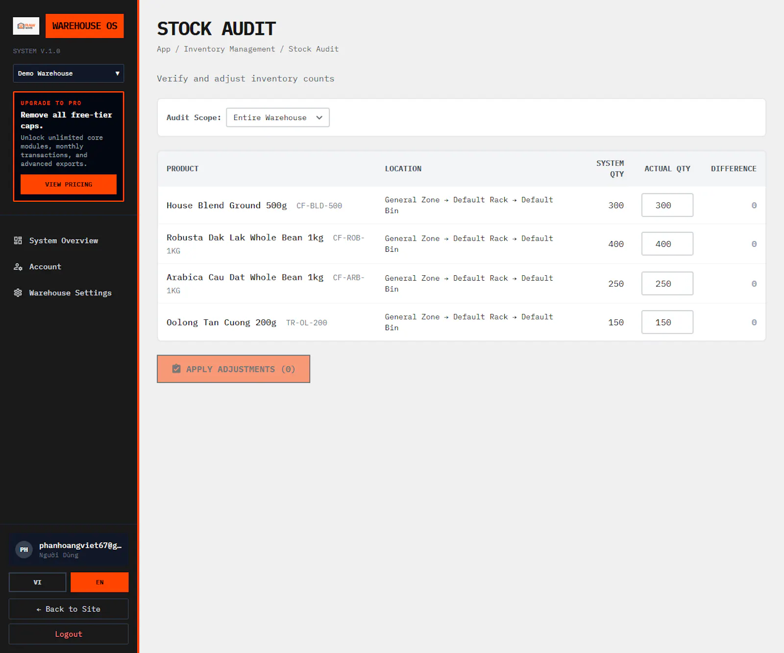 Warehouse OS screenshot 10