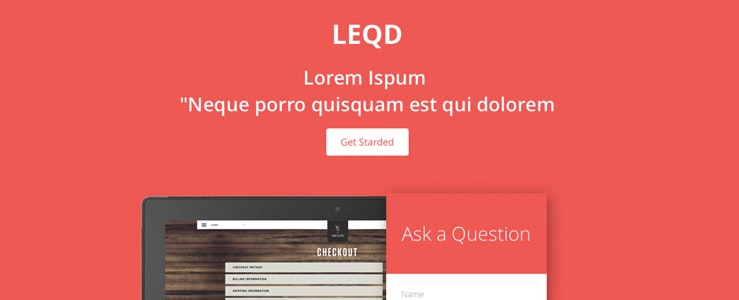 Responsive HTML Landing Page Template Free Download