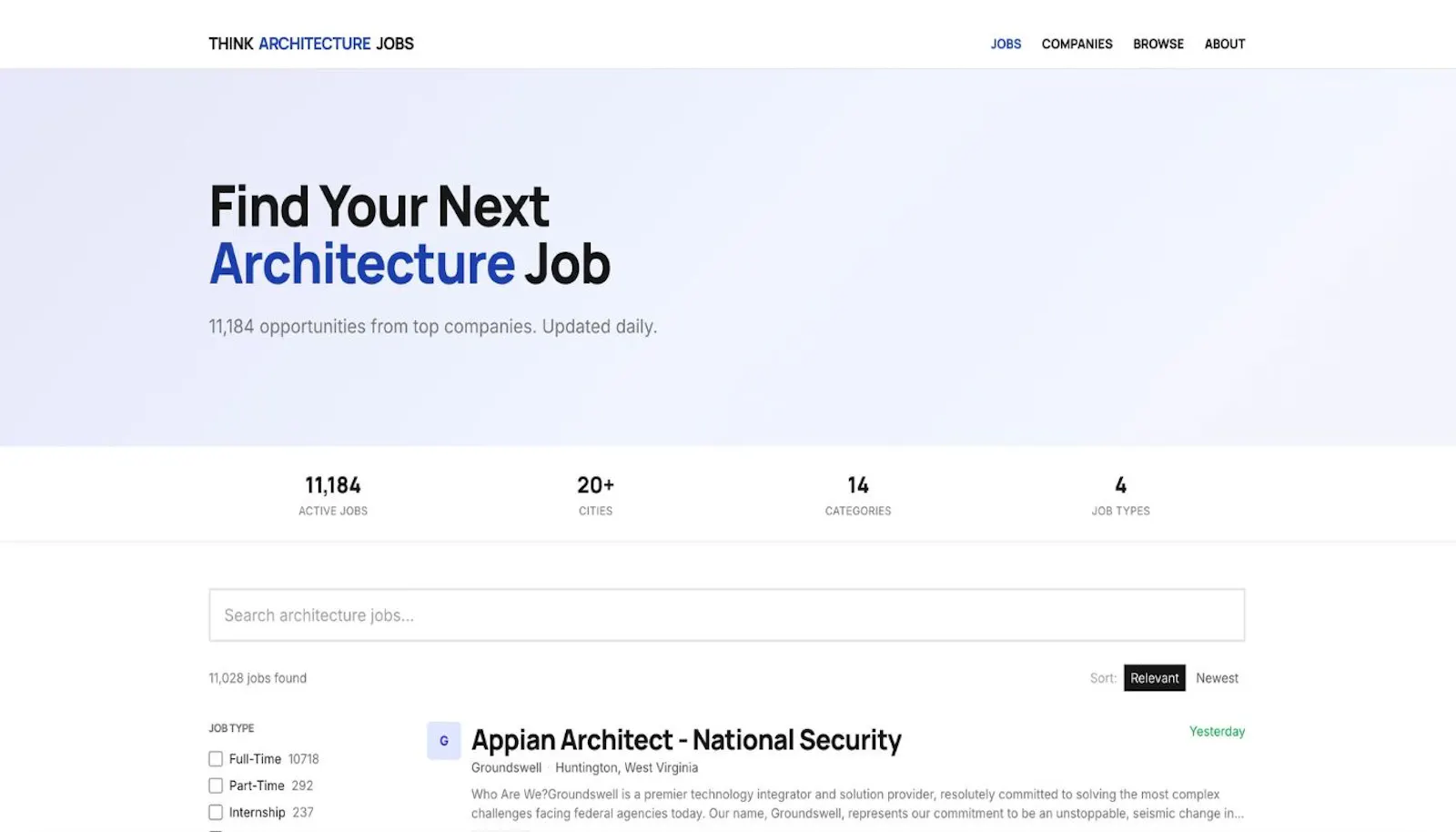 Think Architecture Jobs screenshot 1