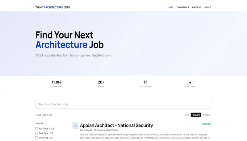 Think Architecture Jobs screenshot 1