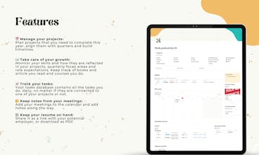 Notion Work and growth planner gallery image