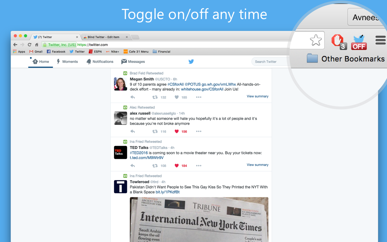 Blind Twitter gallery image