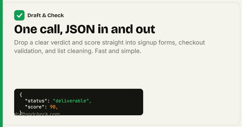 Draft & Check screenshot 2