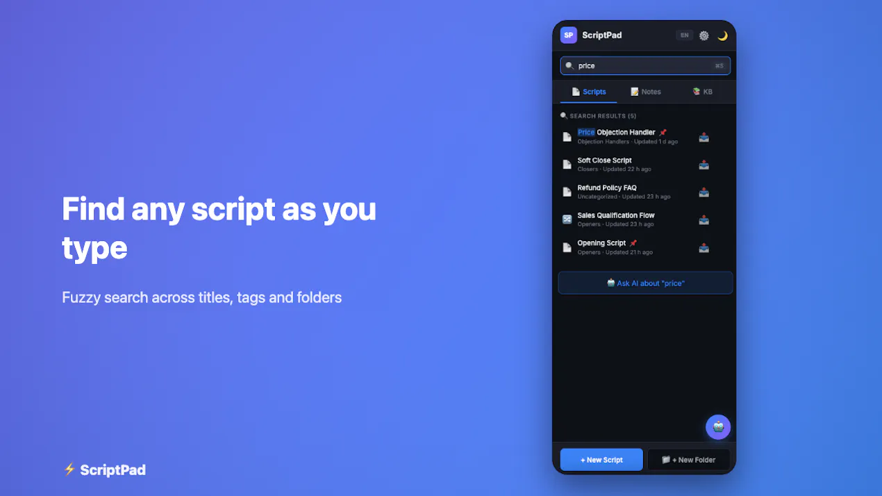 ScriptPad product