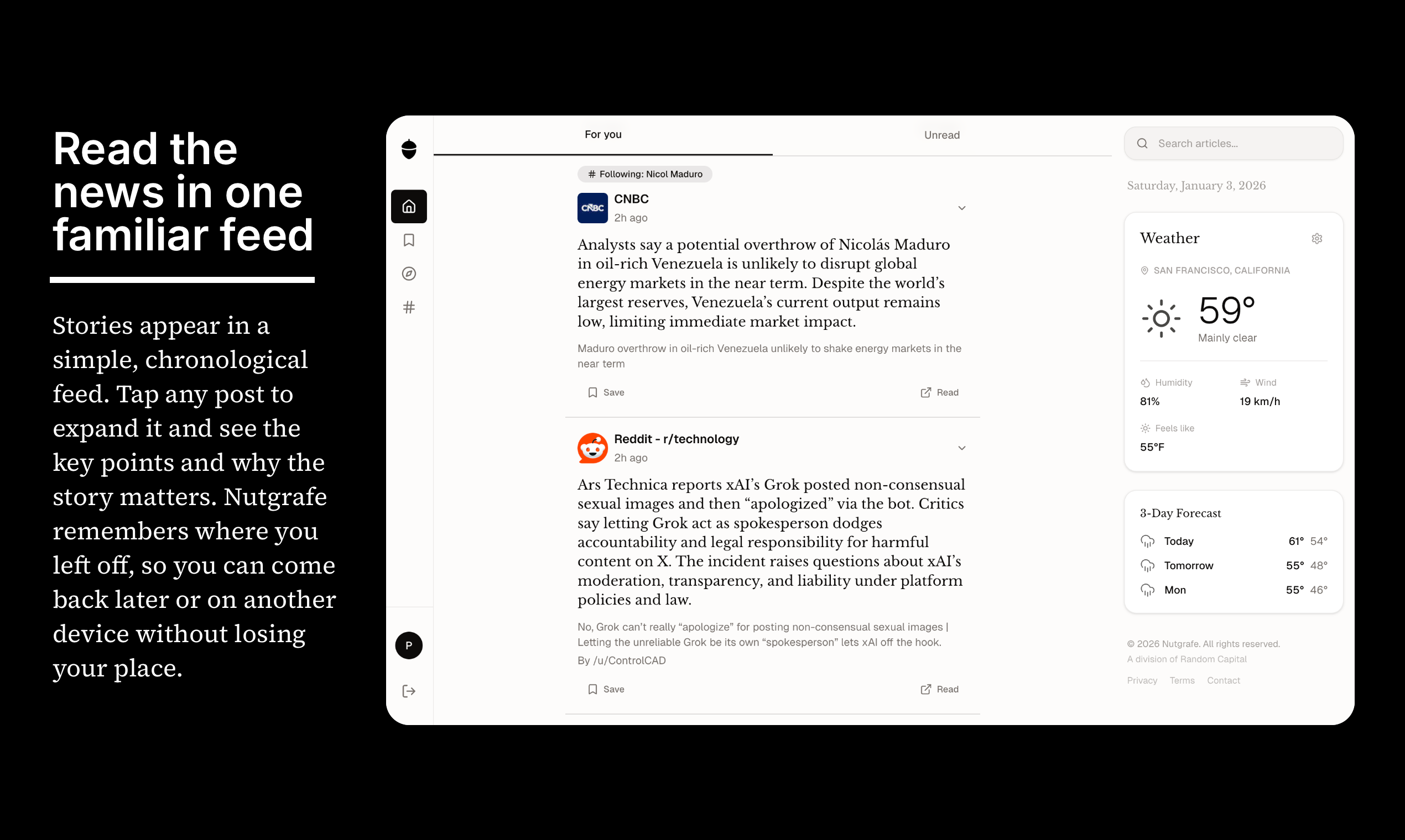 Nutgrafe - Screenshot 2 showing product features and functionality
