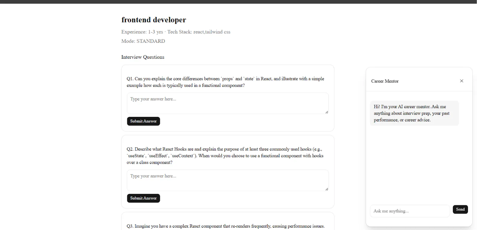 AI Mock Interview Platform screenshot 5