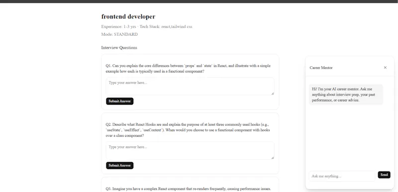 AI Mock Interview Platform screenshot 5