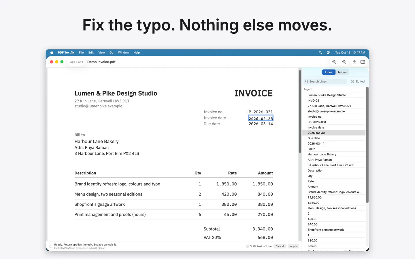 PDF Textfix gallery image