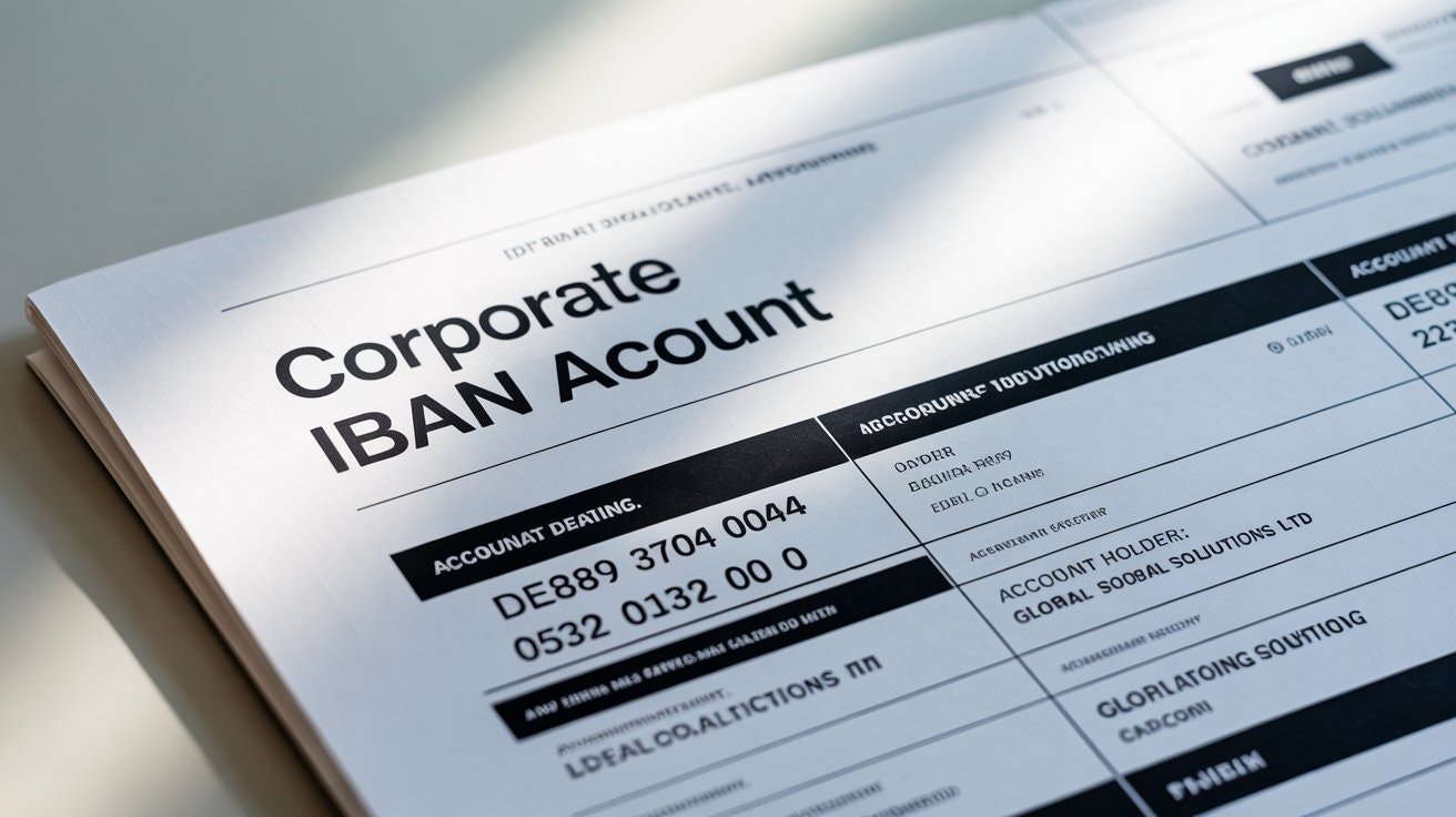 Corporate iban account - Product Hunt launch logo and brand identity