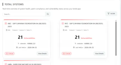 VulnMapper : SAP Vulnerability Mapping gallery image