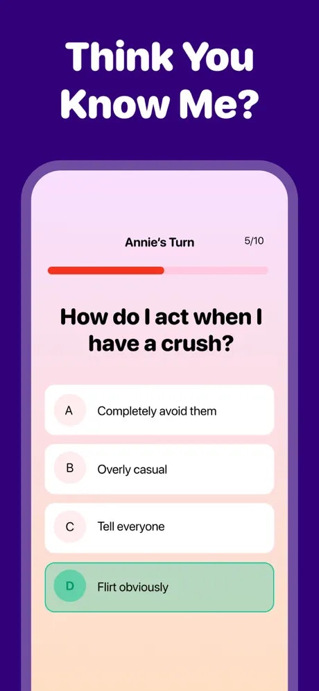 How Well Do You Know Me? - Screenshot 3 showing product features and functionality