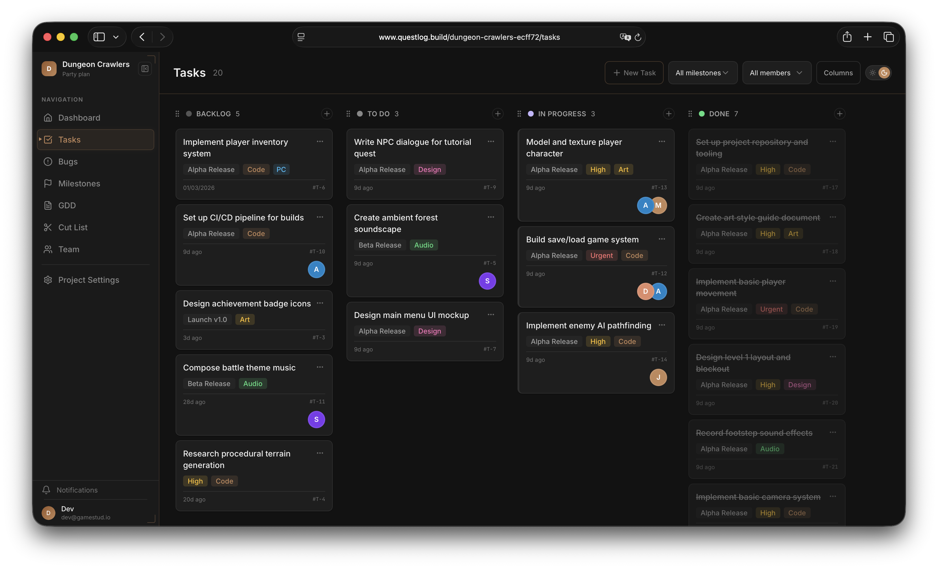 Questlog gallery image