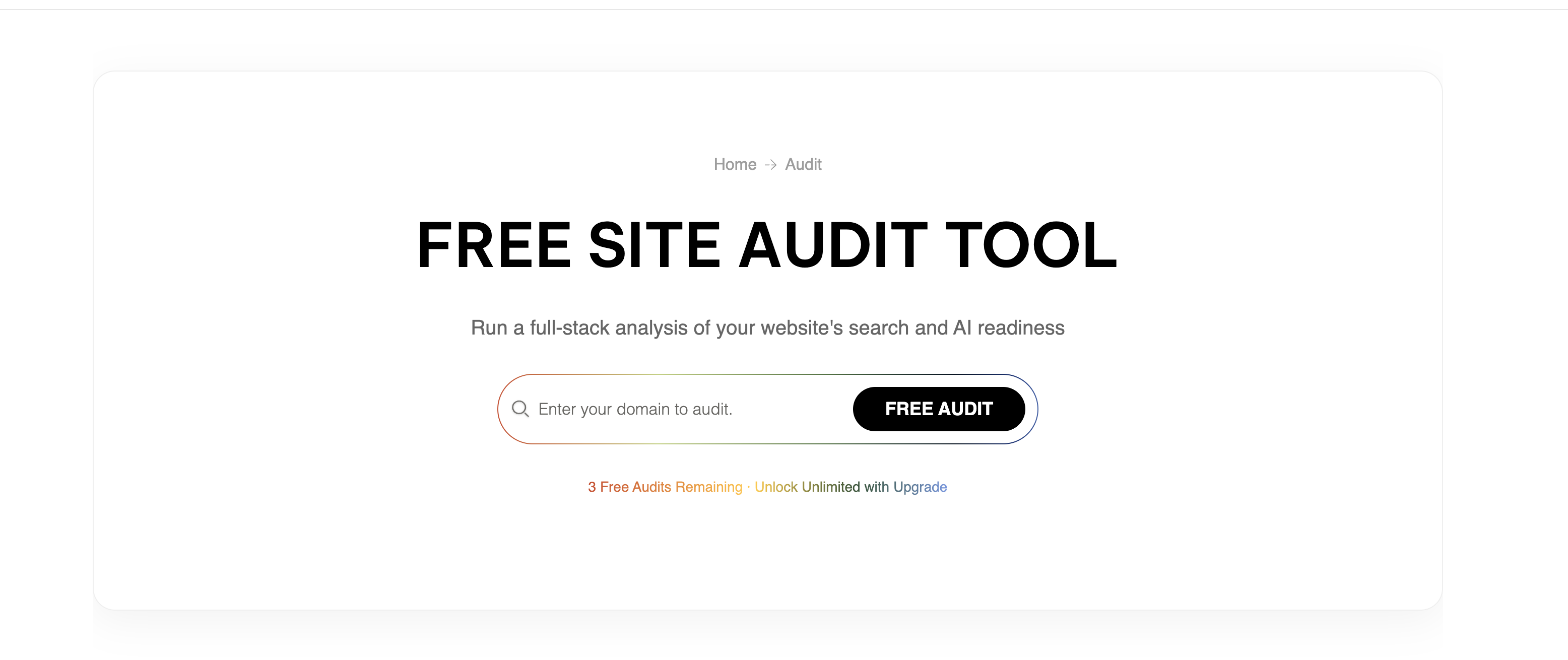 Free Website Audit Tool gallery image