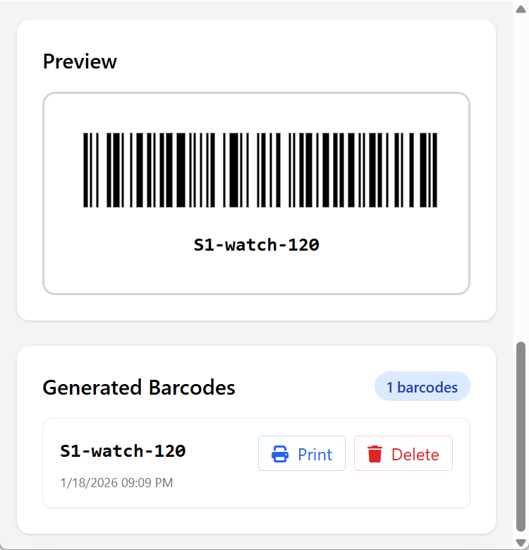 NonCon Barcode Manager gallery image
