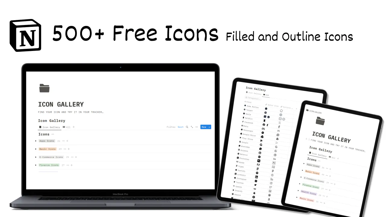500+ ICONS || Icon Gallery for FREE