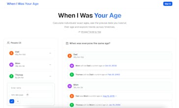 WhenIWasYourAge.app gallery image