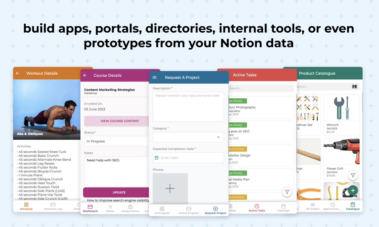 NotionApps - Build apps from Notion databases in minutes media 3